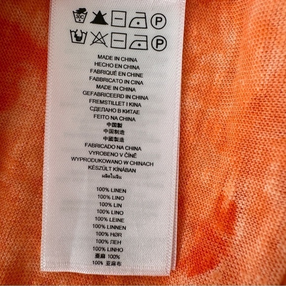 Michael Kors Orange Tie-Dye Women's Dress - Picture 11 of 13